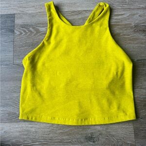 Beyond Yoga Focus Cropped Tank Yellow